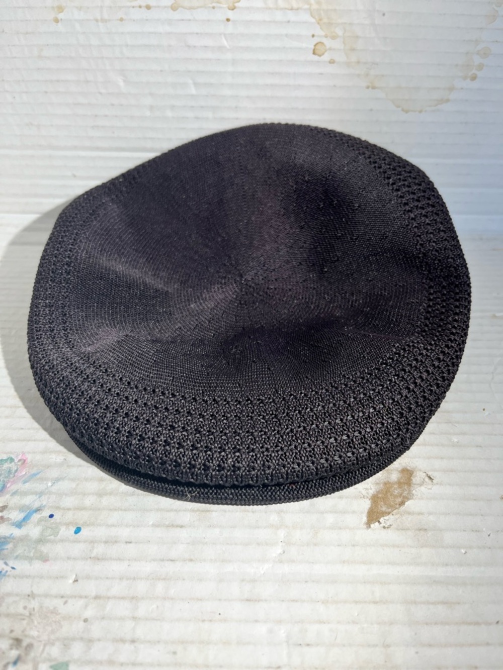 Kangol Black Tropic 504 Ventair Beret - XL
